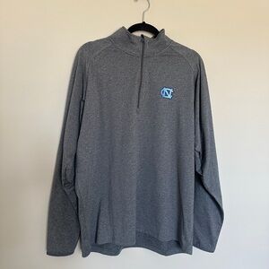 NEVER WORN!!! UNC Sport-Tek Heather Gray Quarter-Zip Pullover